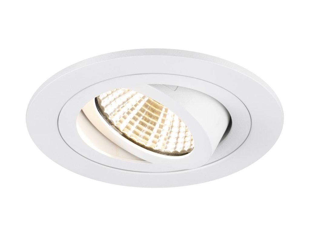 NEW TRIA® 75, plafondinbouwarmatuur, 3000K, 38°, IP 20, rond, wit