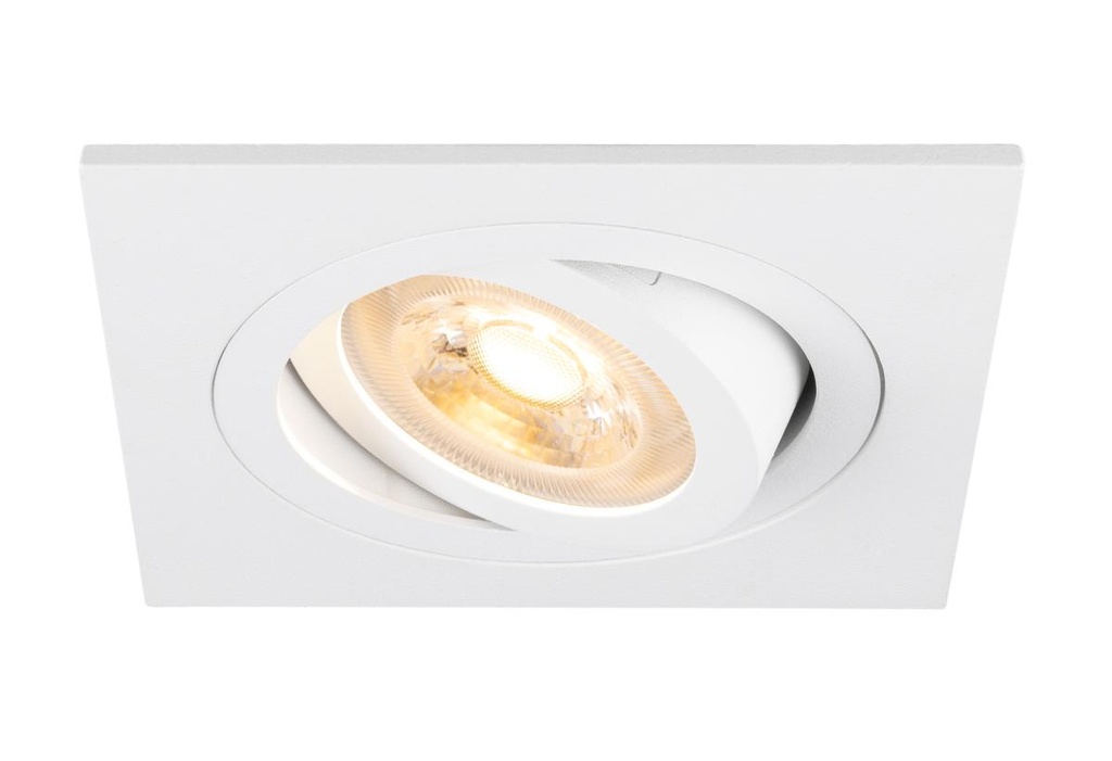 NEW TRIA® 75, plafondinbouwarmatuur, vierkant, max. 10W GU10, wit