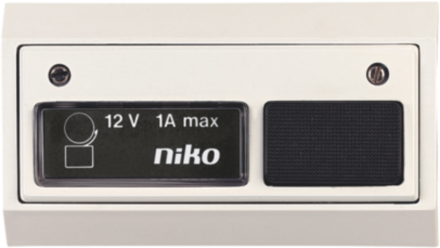 NIKO TOEGANGSCONTROLE DEURBEL 12V-1A, INC. LAMP