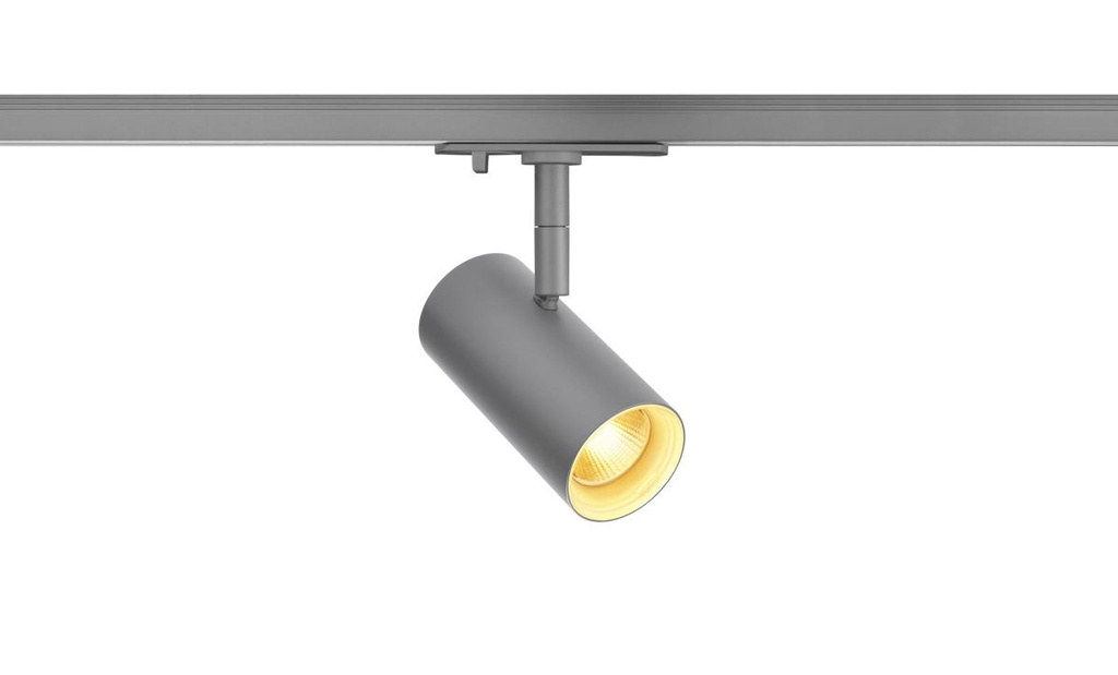 NOBLO® SPOT, 1~ spot, rond, 2000-3000K, 8,4 W, Dim-to-Warm, faseaansnijding, 36°, grijs