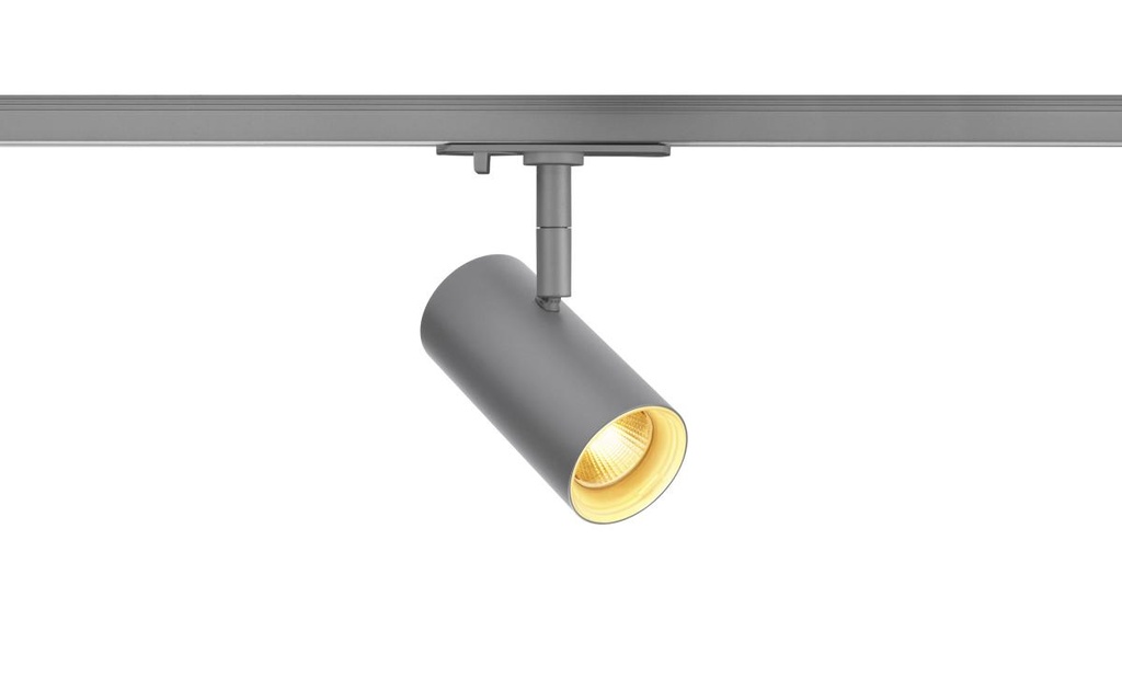 NOBLO® SPOT, 1~ spot, rond, 2700K, 6 W, faseaansnijding, 32°, grijs