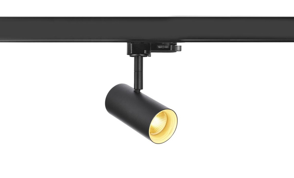 NOBLO® SPOT, 3~ spot, rond, 3000K, 6 W, faseaansnijding, 32°, zwart