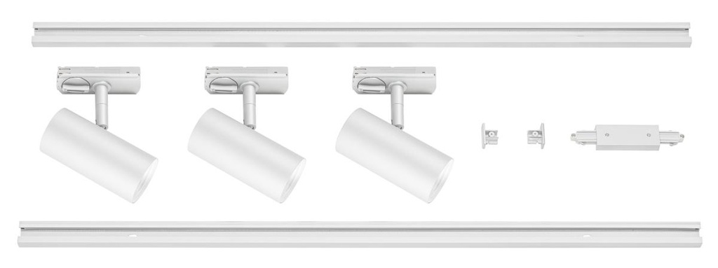 [SLV-1007674] NOBLO® SPOT, railsysteemset, rond, 2700K, 19W, faseaansnijding, 32°, wit