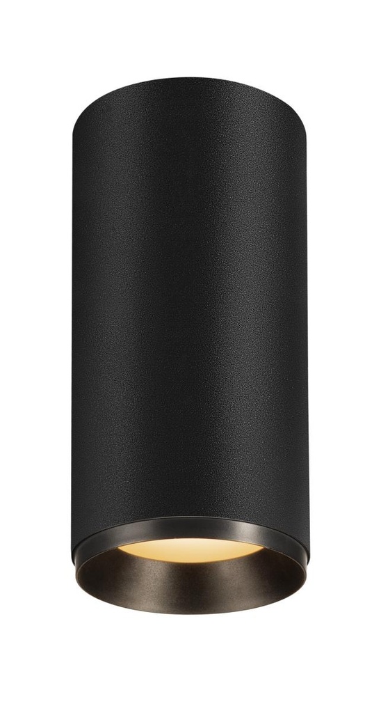 NUMINOS® CL DALI L, indoor led plafondopbouwarmatuur zwart/zwart 2700K 24°