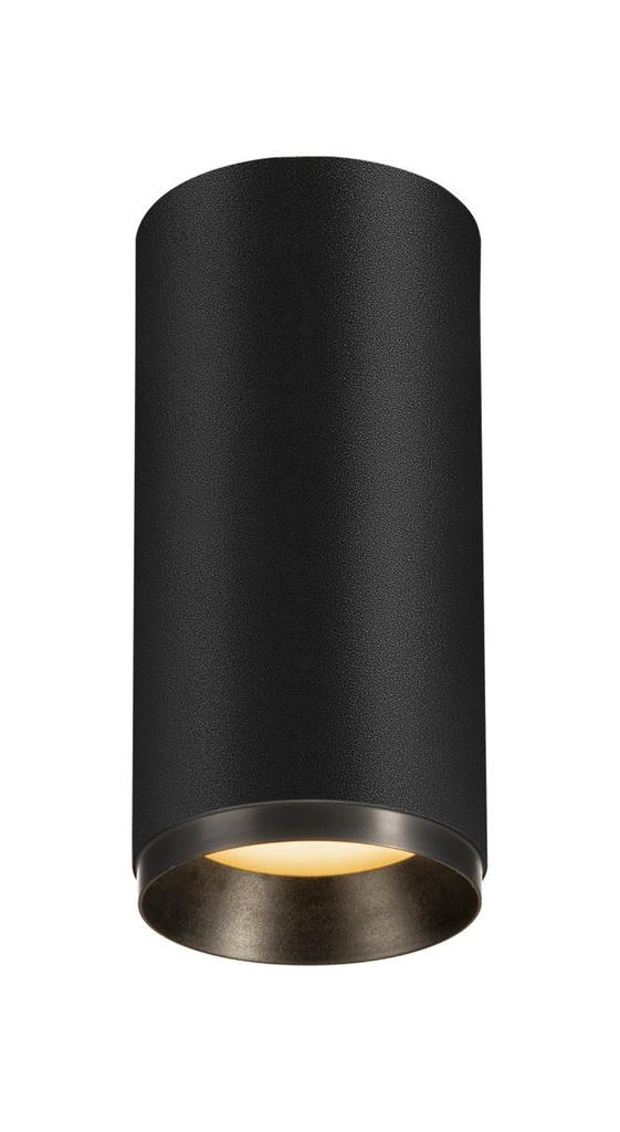 NUMINOS® CL DALI M, indoor led plafondopbouwarmatuur zwart/zwart 2700K 36°