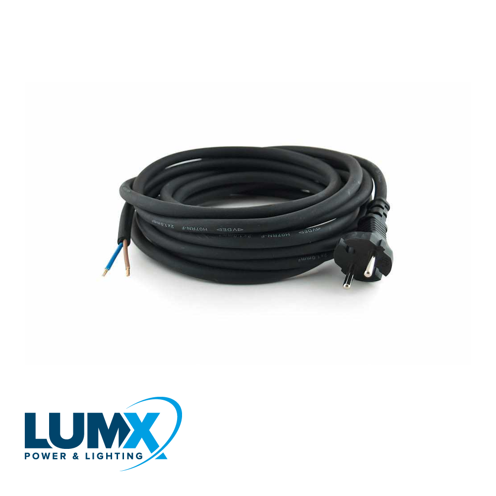 [PRO-LM40455] Neopreen machine aansluitkabel - 5 m - H07RN-F/2 x 1,0 mm2