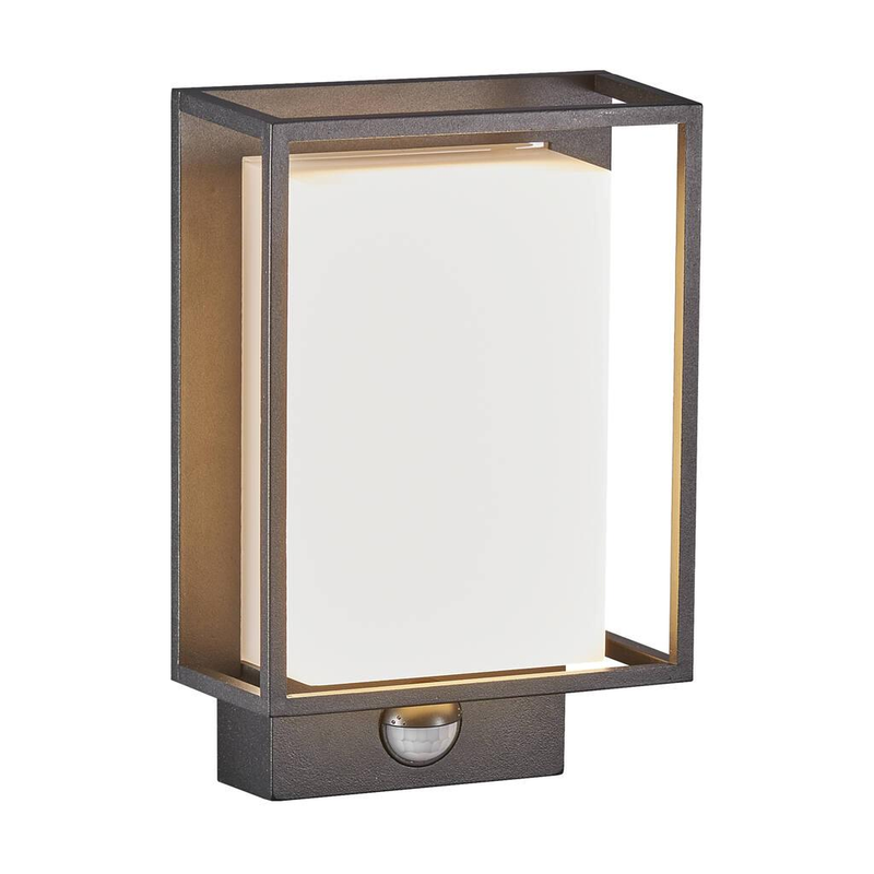 [NDL-49051503] Nestor sensor [IP44] - Wandlamp - Zwart - 8W / 450Lm