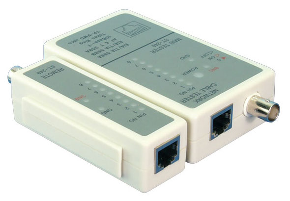 [SCH-Q7151300] Netwerktester BNC / RJ45 met eenheid op afstand en tas