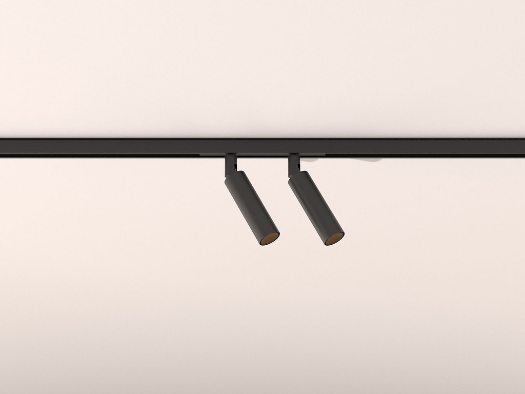 Nobel Elbow Track 48V Double 2700K Textured Black