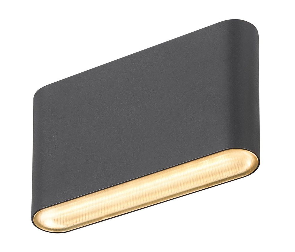 OVAL 14 WL, wandopbouwarmatuur 2700/3000K, 6W, zwart