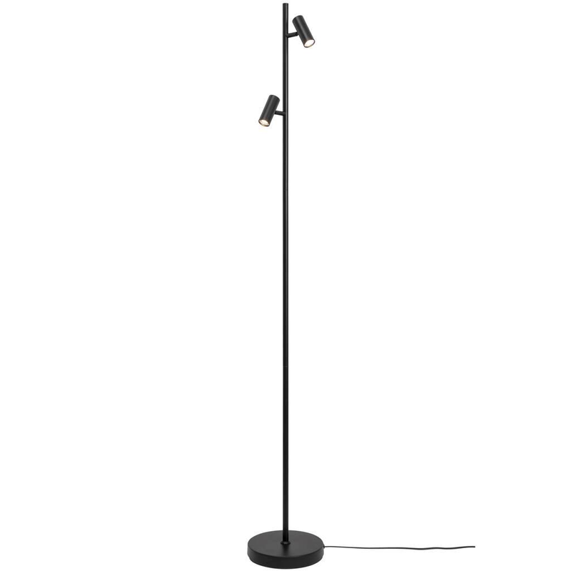 Omari 3 Touch Dim - Vloerlamp - Zwart - 2x 3W/300lm