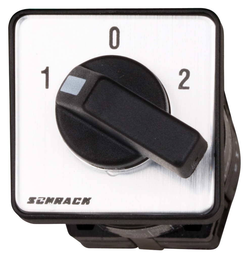 Omschakelaar 1-0-2 centrale bevestiging ø22mm 10A 1P