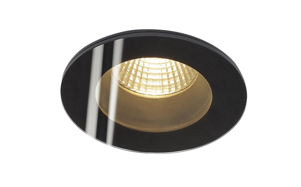 [SLV-114440] PATTA-F, inbouwarmatuur, LED, 3000K, rond, zwart, 38°, incl. driver