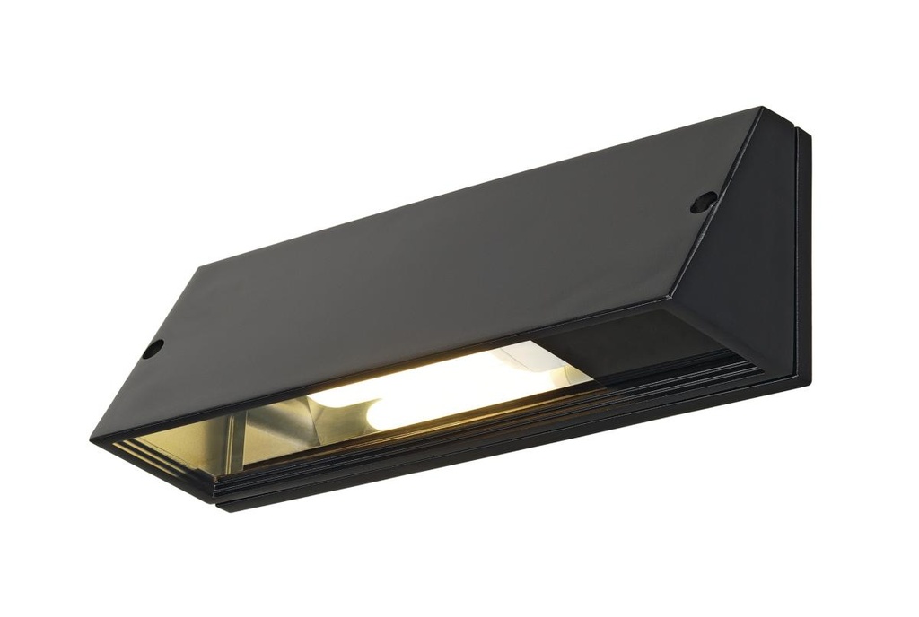 [SLV-230030] PEMA, outdoor wandarmatuur, TC-(D,H,T,Q)SE, IP65, rechthoekig, zwart, max. 15W