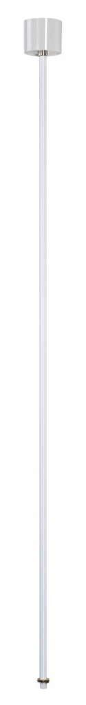 PENDELOPHANGING, voor EUTRAC 3-fase 230V opbouwrail, vast, wit, 120 cm, M13 schroefdraad