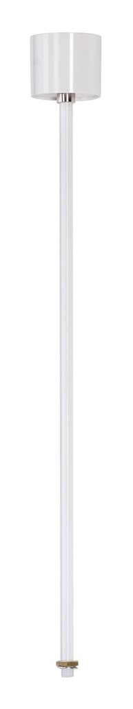 PENDELOPHANGING, voor EUTRAC 3-fase 230V opbouwrail, vast, wit, 60 cm, M13 schroefdraad