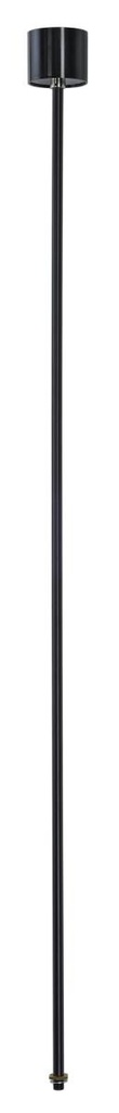 PENDELOPHANGING, voor EUTRAC 3-fase 230V opbouwrail, vast, zwart, 120 cm, M13 schroefdraad