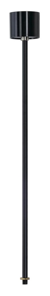 PENDELOPHANGING, voor EUTRAC 3-fase 230V opbouwrail, vast, zwart, 60 cm, M13 schroefdraad