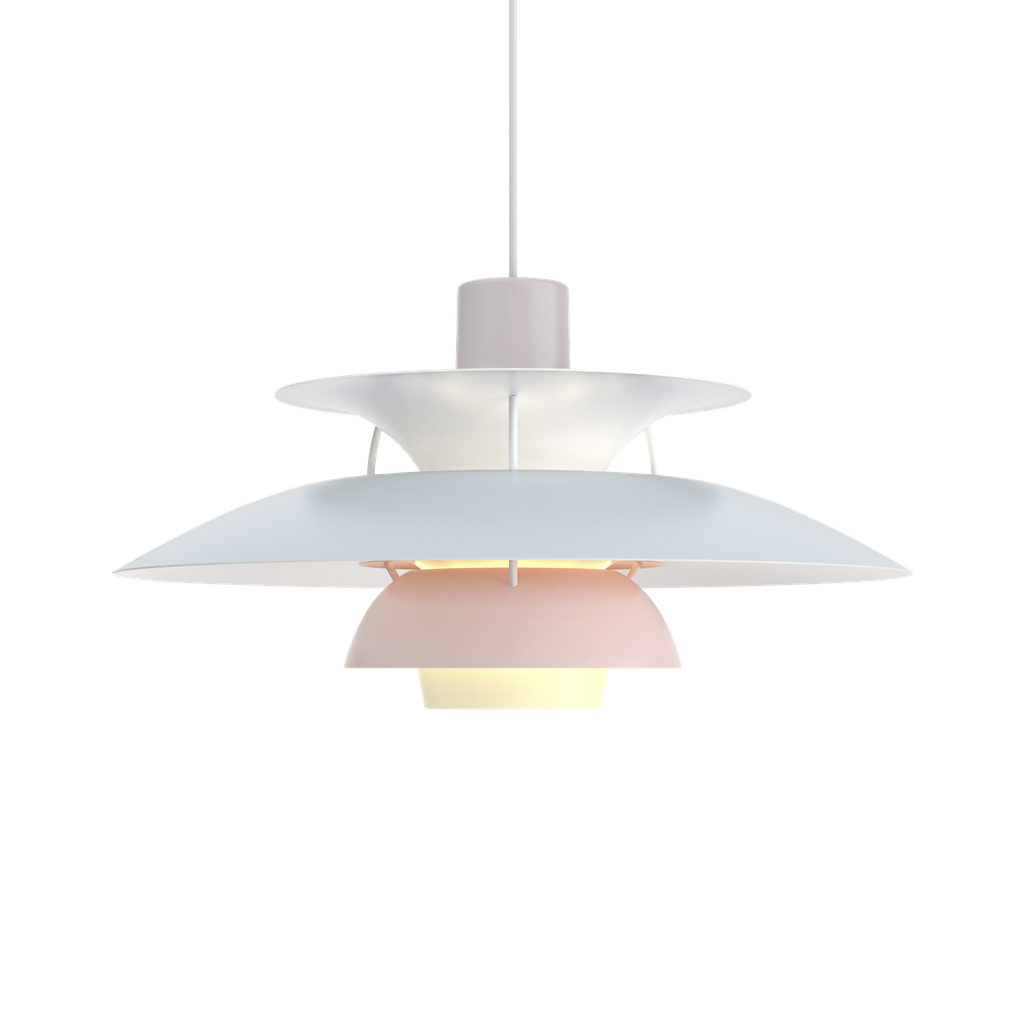 PH 5 75W E27 PASTELS OYSTER BLUE ROSE