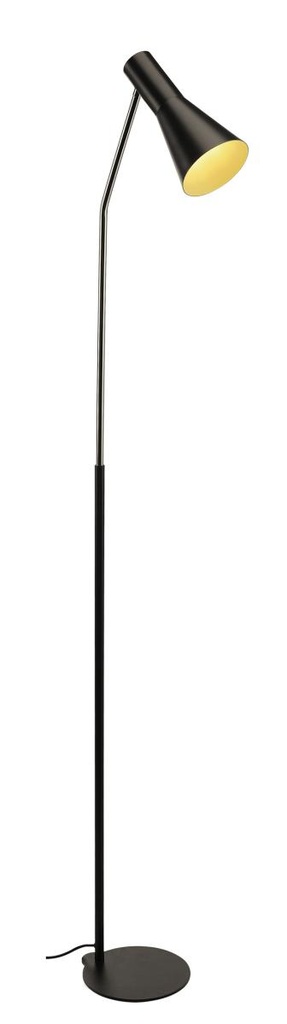 PHELIA, staanlamp, A60, zwart, max. 23W