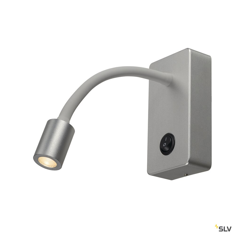 PIPOFLEX, wandarmatuur, LED, 3000K, zilvergrijs