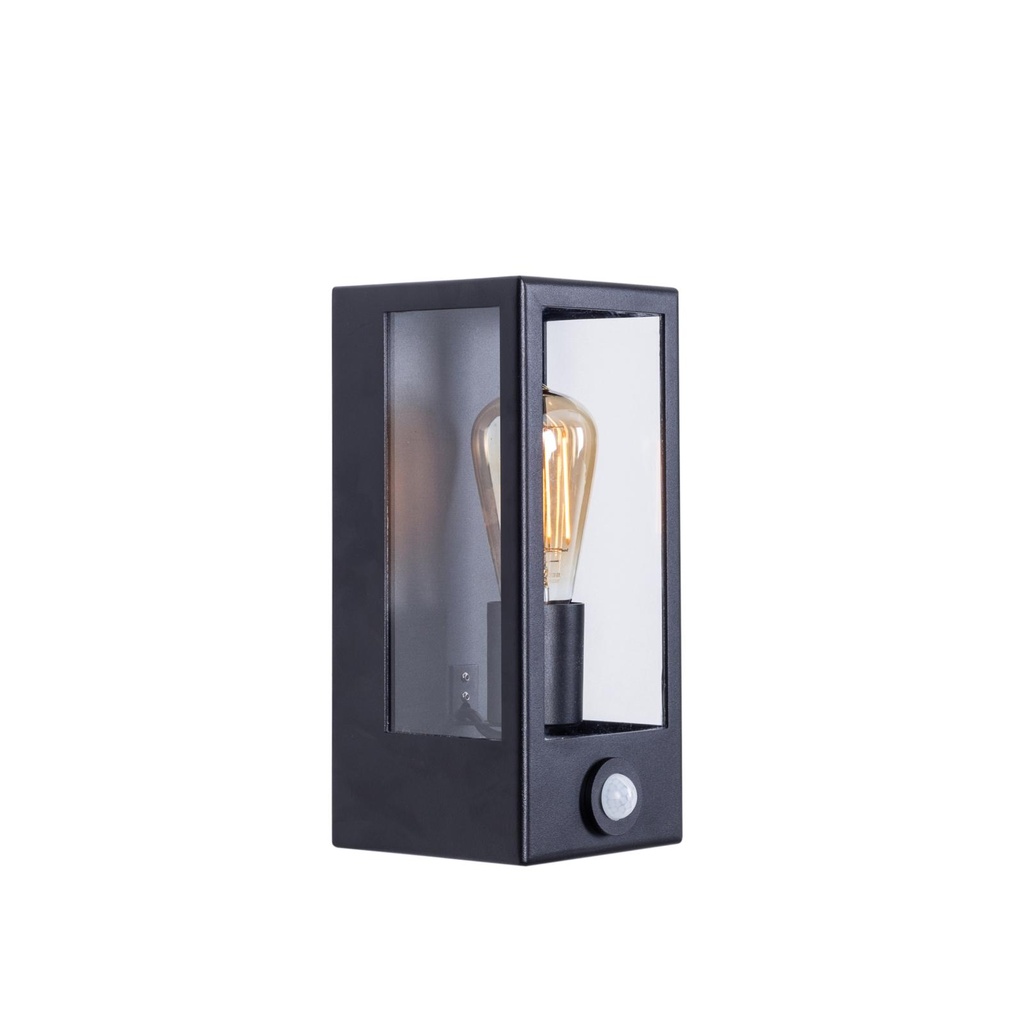 [PSM-W733.S.32X] POLO opbouw wandlicht - met ingebouwde sensor zwart textuur