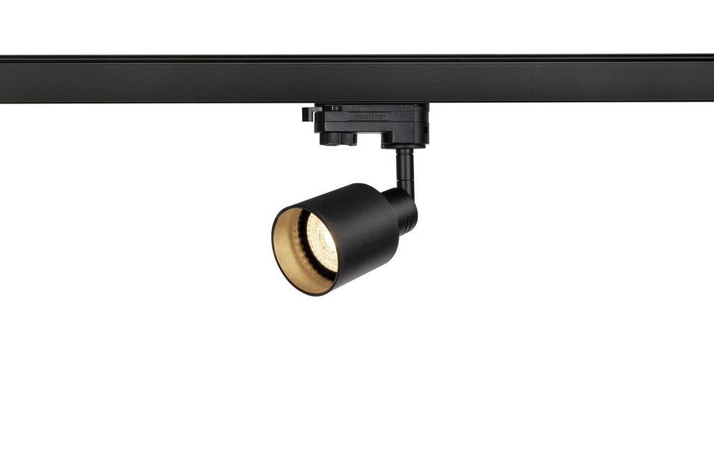 PURI TRACK QPAR51, glas, zwart, 50W, incl. 3f.-adapter