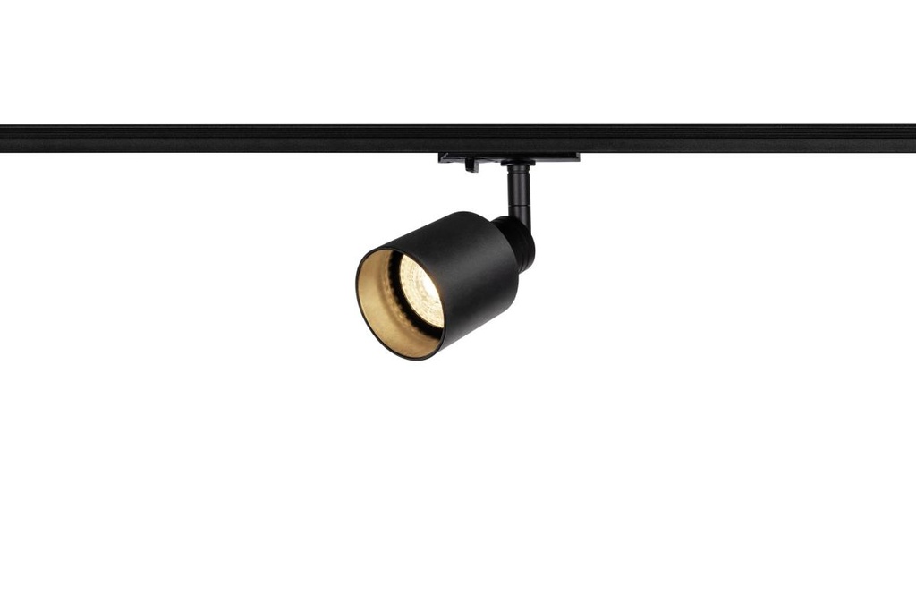 [SLV-1001868] PURI TRACK SPOT, QPAR51, glas, zwart, 50W, incl. 1f.-adapter