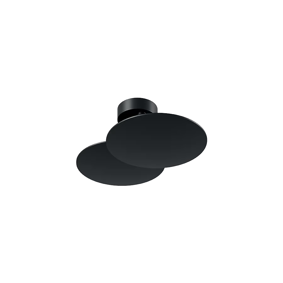PUZZLE-ROUND WALL&CEILING DOUBLE MATT BLACK 2700K CE