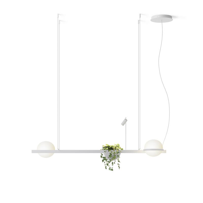 [VIB-373493/1A] Palma, Pendant, White, 2700 K, Dali, 1-10V, Push