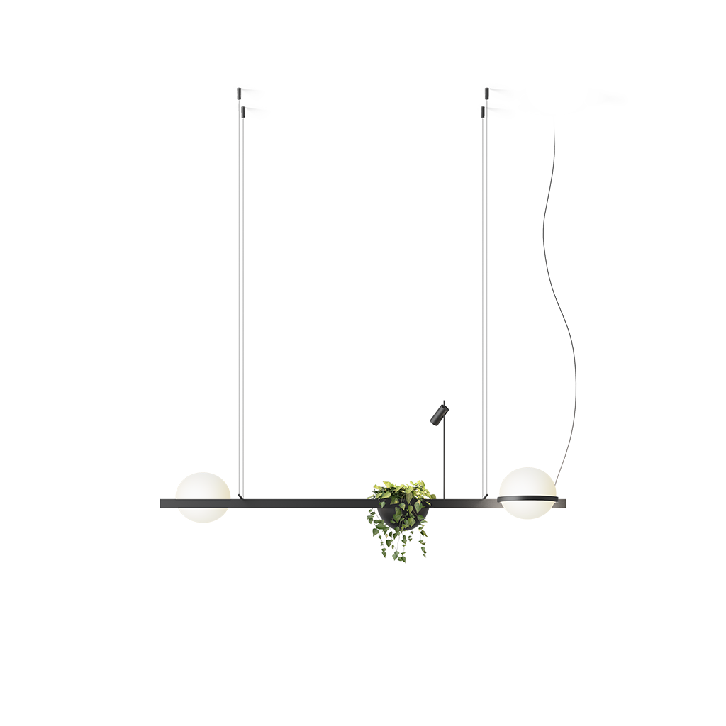 [VIB-373418/1A] Palma,Pendant,18 Graphite,2700K,PUSH 1-10V DALI