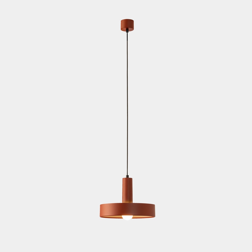 Pendant Keops 1 Body Tiny E27 15W Brick red 576lm