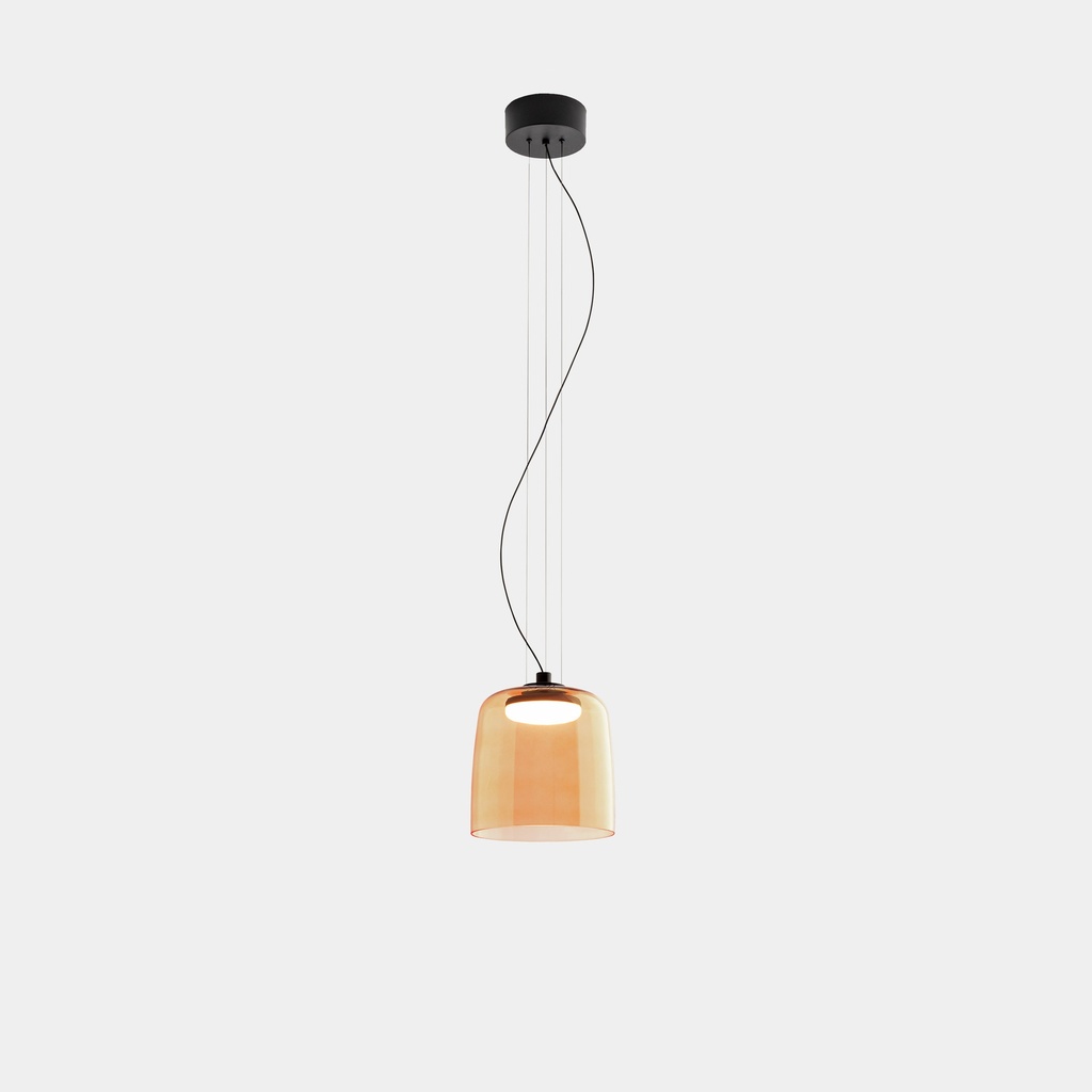 [LC4-00-A024-05-15] Pendant Levels 1 Body Ø220mm LED 19W SW 2700-3000-4000K PHASE CUT Black 1381lm