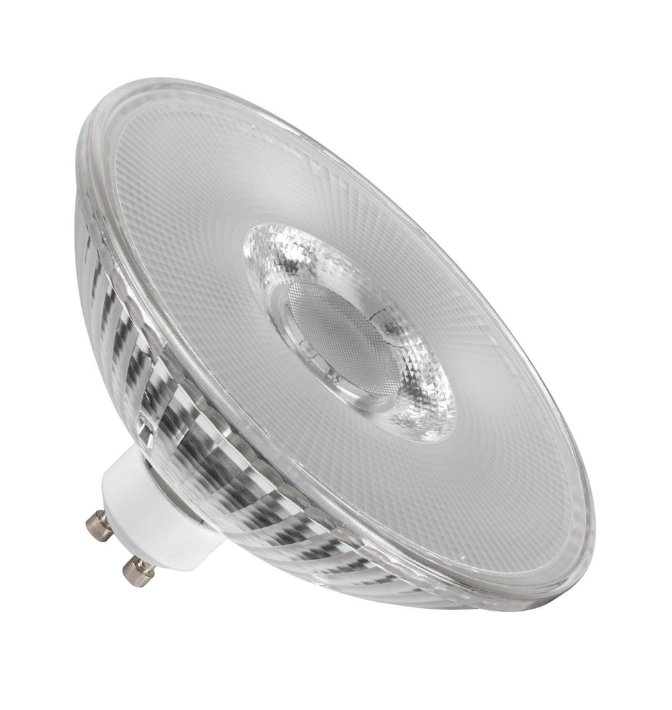 QPAR111 GU10, led armatuur doorschijnend 8W 2700K CRI90 38°