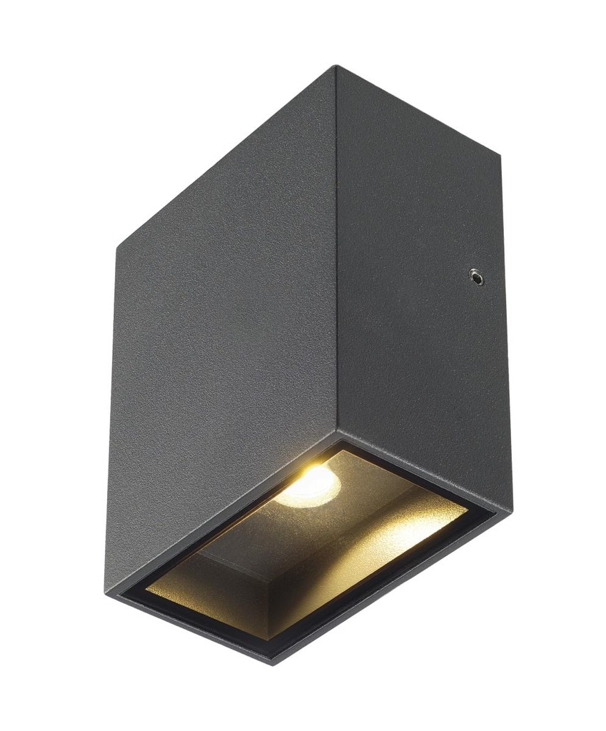 [SLV-232435] QUAD 1 XL, wandarmatuur, LED, 3000K, IP44, hoekig, antraciet, 3,2W
