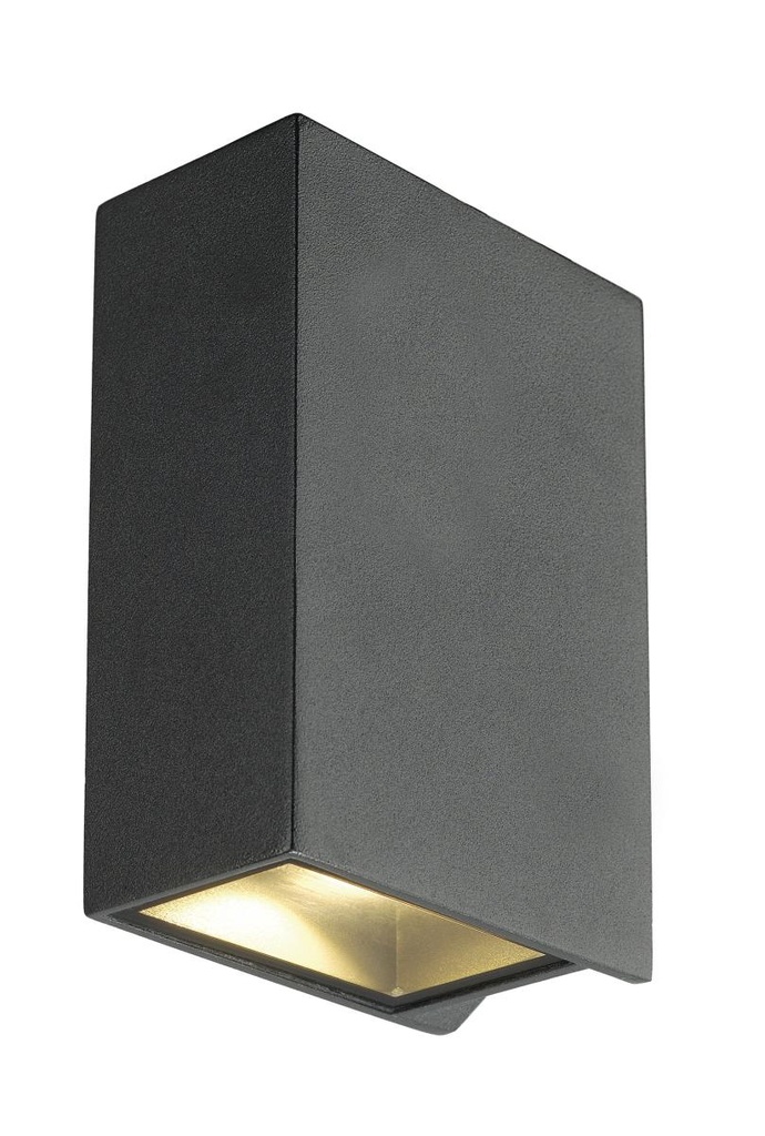 [SLV-232445] QUAD 2 XL, wandarmatuur, LED, 3000K, IP44, hoekig, up/down, antraciet, 3,2W