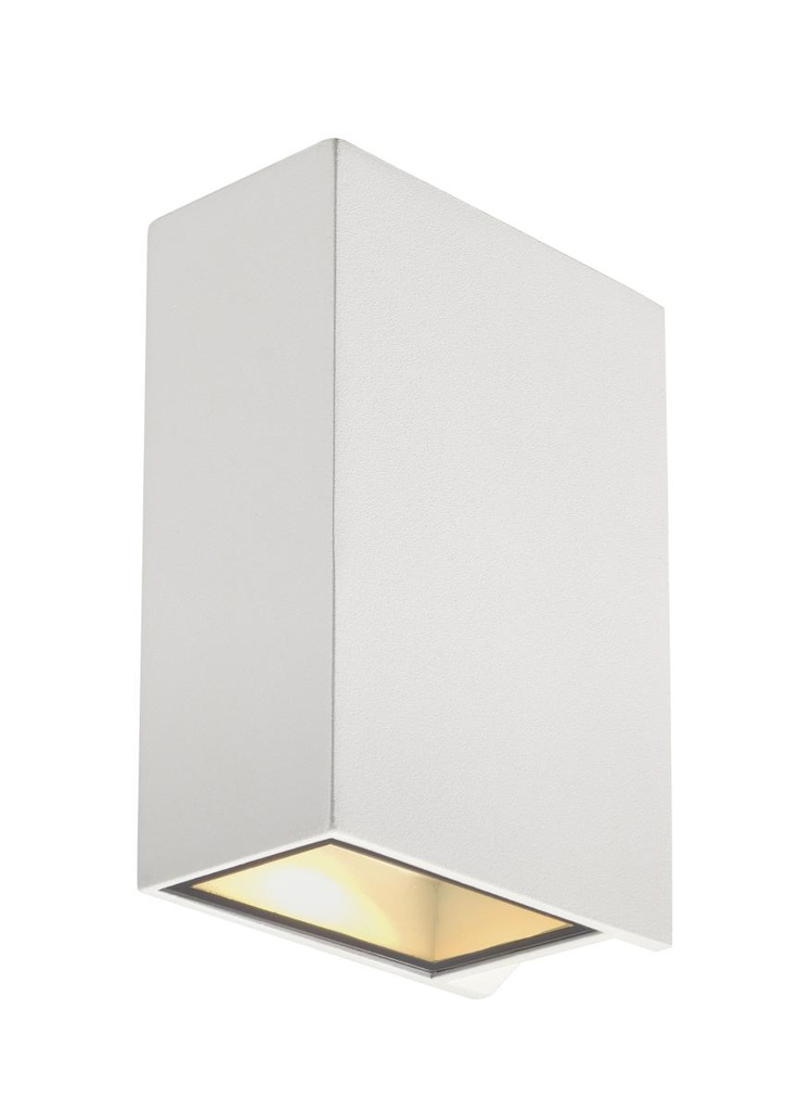 QUAD 2 XL, wandarmatuur, LED, 3000K, IP44, hoekig, up/down, wit, 3,2W