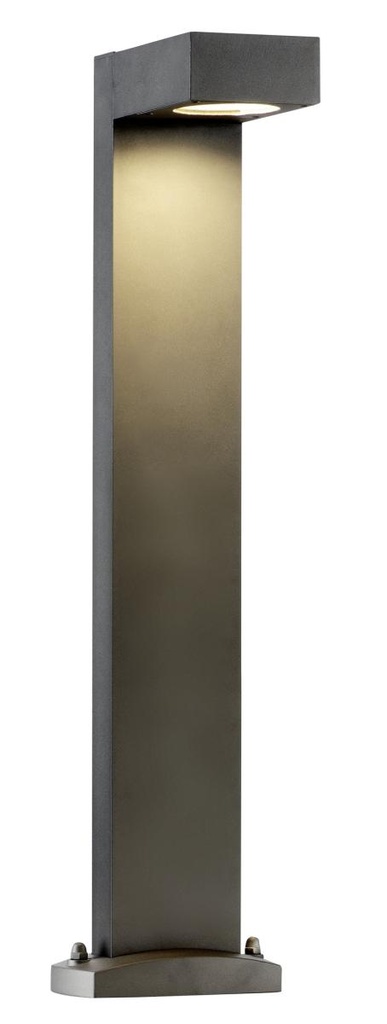 QUADRASYL 75, outdoor staanlamp, energiespaarlamp GX53, IP44, hoekig, antraciet, L/B/H 19/22,5/75 cm