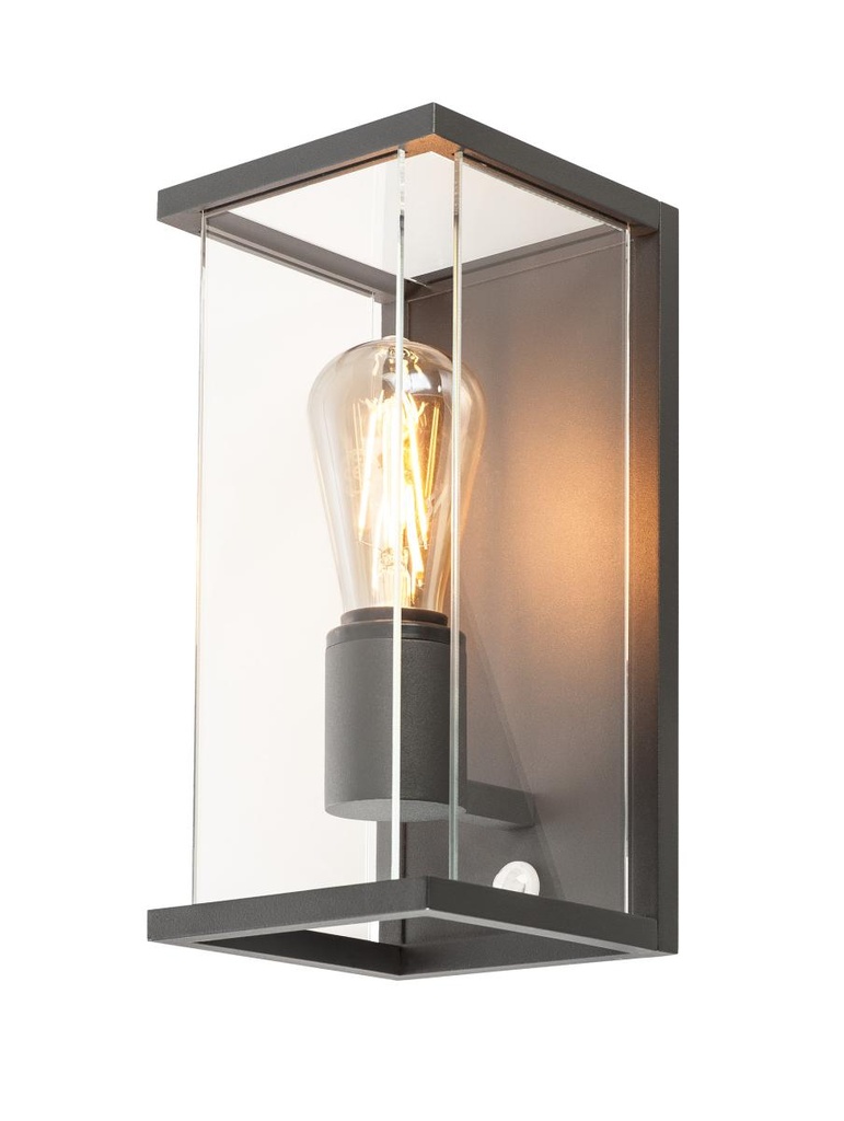 QUADRULO SENSOR WL E27 outdoor wandarmatuur antraciet inclusief sensor