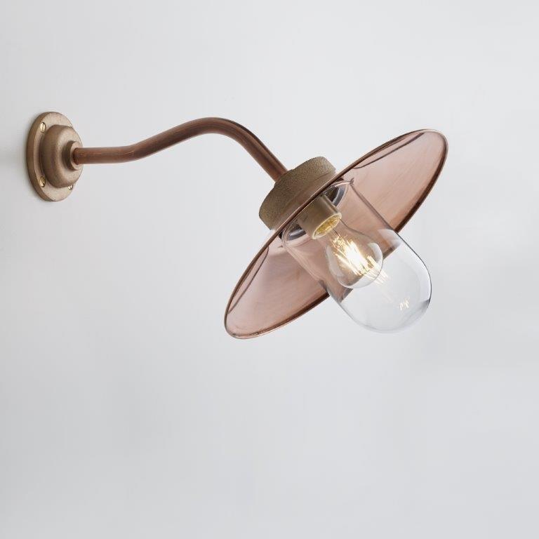 QUAY LIGHT 45° copper clear glass
