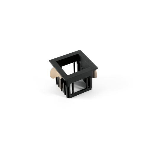 Qbini Frame Recessed 1x Black Structure