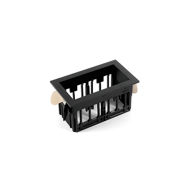 Qbini Frame Recessed 2x Black Structure