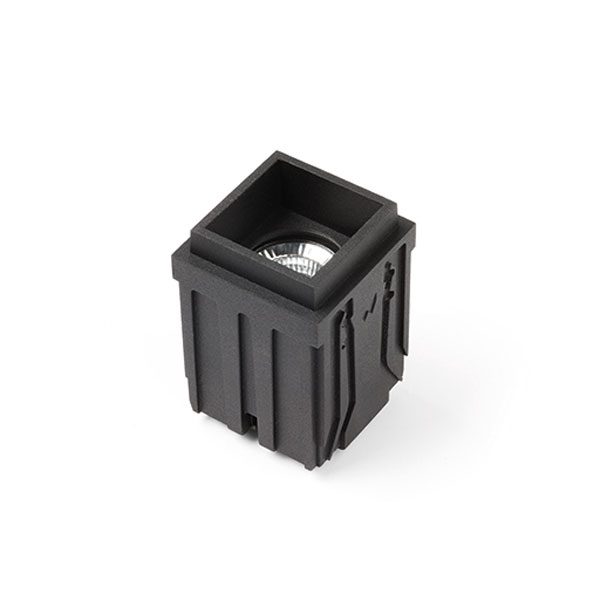 Qbini Square Out 1x IP55 LED 2700K Flood DE Black Structure