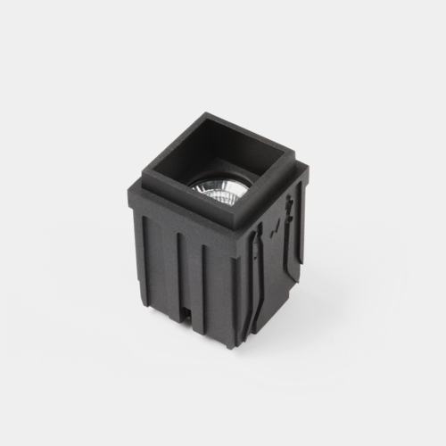 Qbini Square Out 1x IP55 LED 2700K Flood DE Black Structure