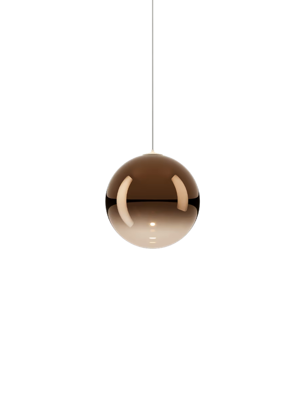 RANDOM SOLO CLUSTER PENDANT ø 14CM GLOSSY BRONZE 2700K CE