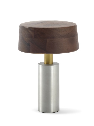 RECHARGEABLE TABLE LAMP M GREY BROWN