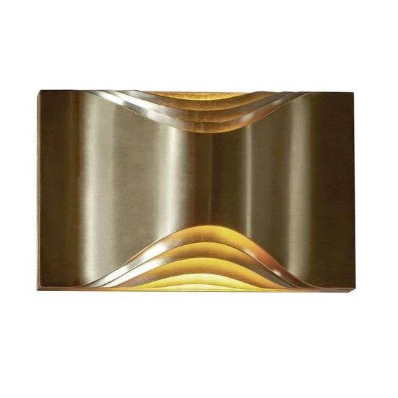 RESPIRO WALL L - Wall lamp-anodized gold aluminium 290x180mm