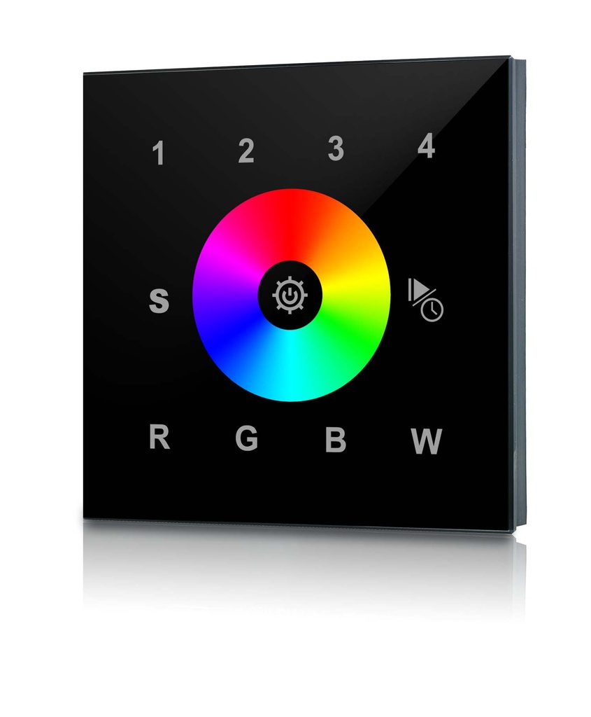 [UNI-RF4RGBW] RF Wandpaneel RGB(W)
