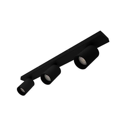 RIVA 3 GU10 MAX 3x10W PAR16 Mat zwart