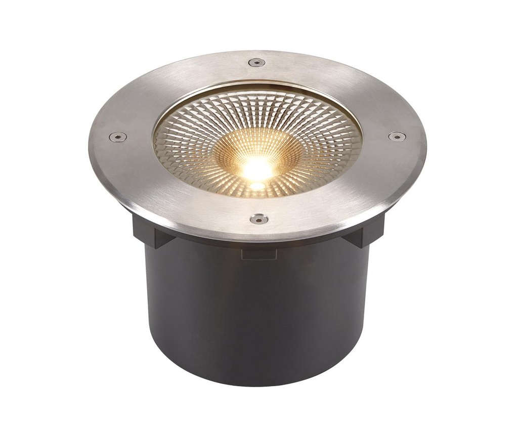 ROCCI 200 EL rond, vloerinbouwarmatuur zwart 16W 3000K 120°